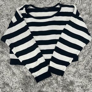 Striped Cropped Sweater